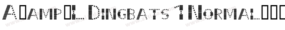 A&L Dingbats 1 Normal字体转换